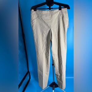 Kim Rodgers Tan Slimming Stretch Straight Leg Pull Up Casual Pants Office Work